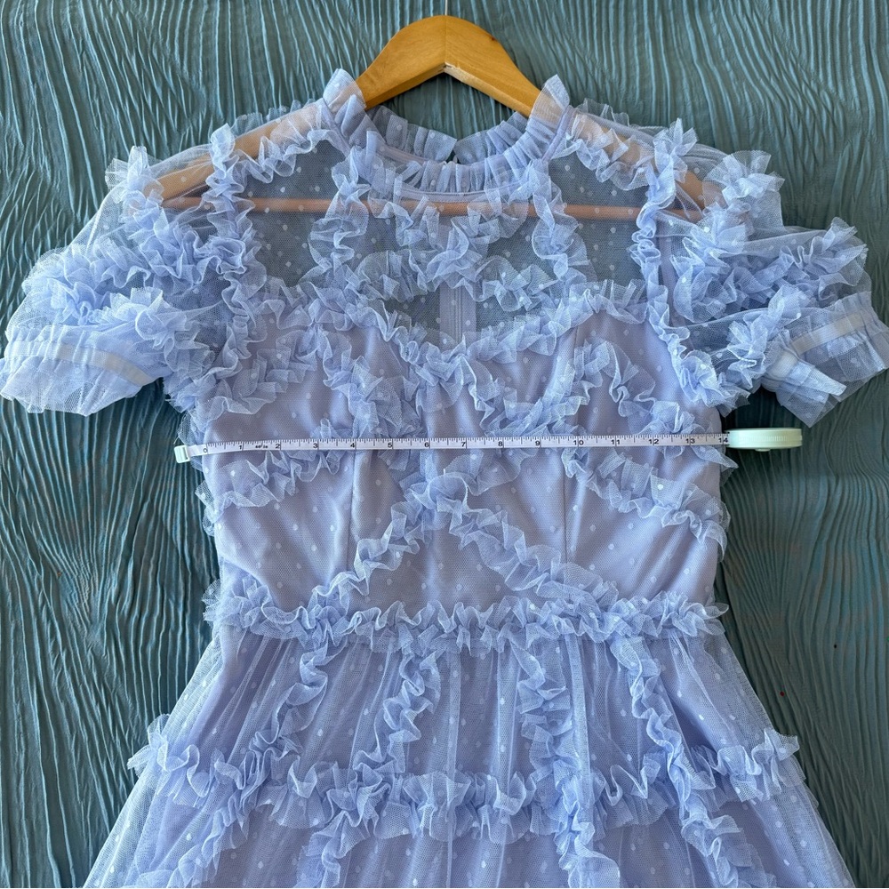 Elegant Blue Kids Dress - Picture 3 of 4